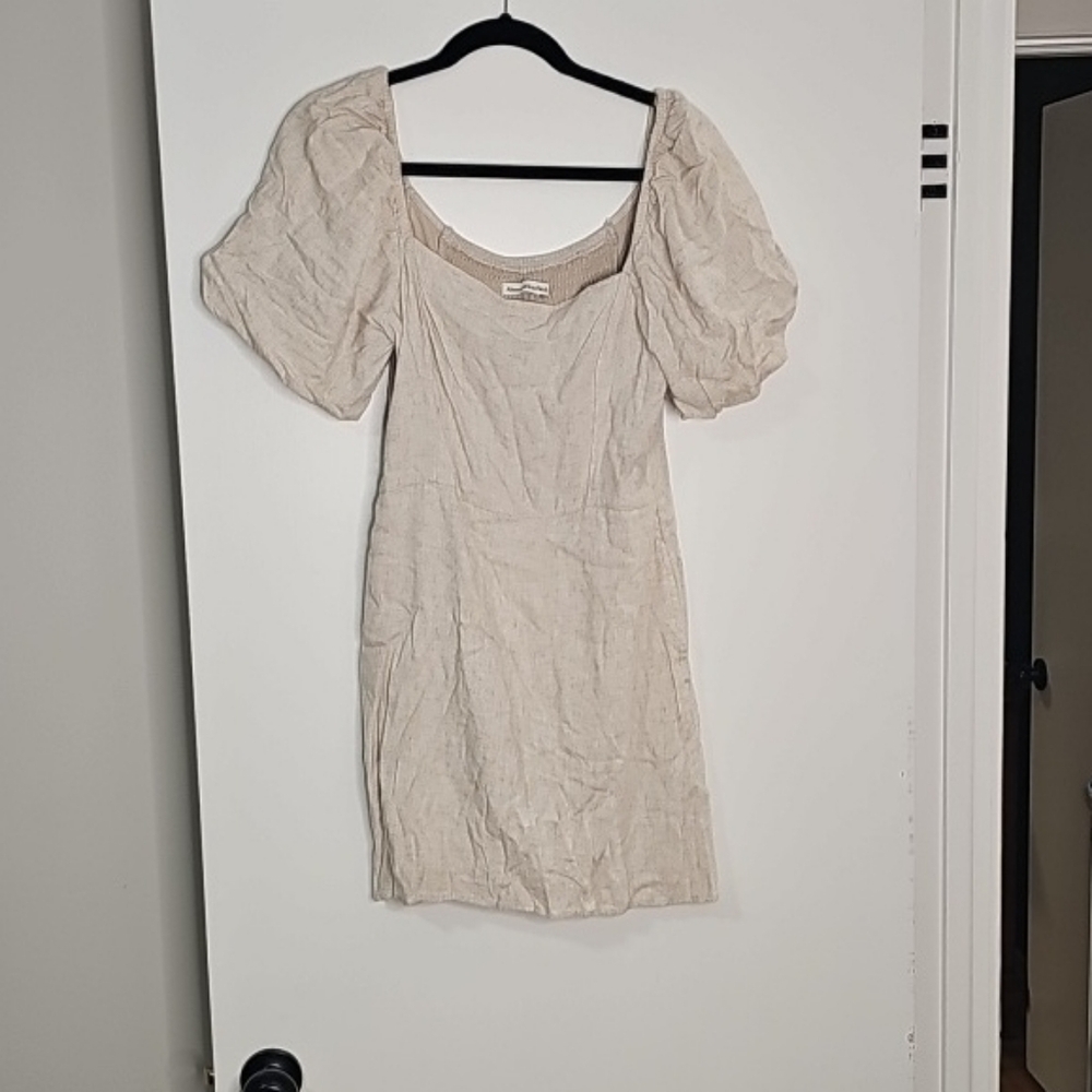 Abercrombie & Fitch Cream Mini Dress